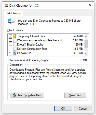 Disk Cleanup