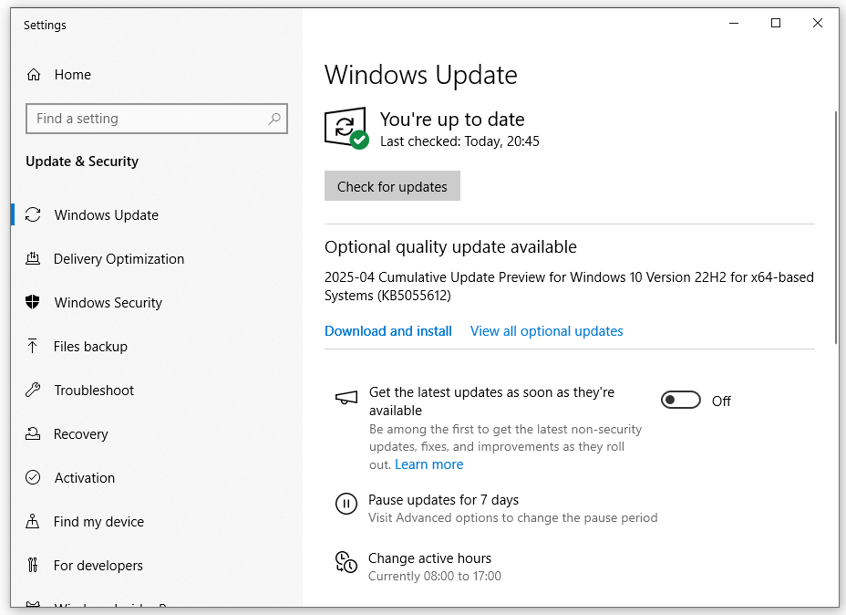 windows update